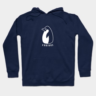 Adélie penguin, minimal style art for learners and explorers Hoodie